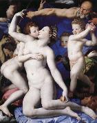 unknow artist Venus, Cupid, stupid and time Spain oil painting artist